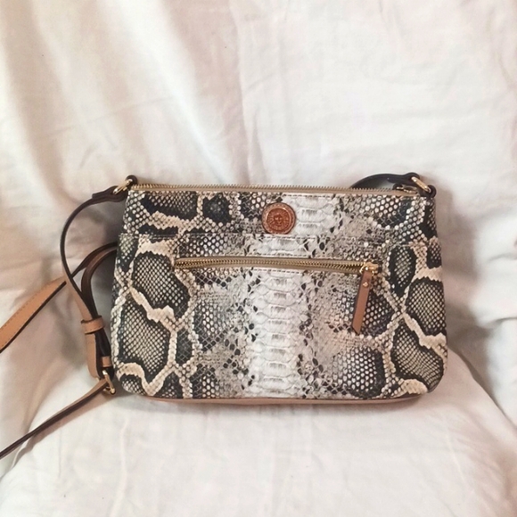 Anne Klein Snakeskin Pattern Purse - Picture 1 of 10